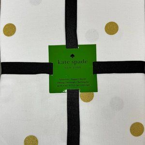 Kate Spade Gold Polka Dots Table Cloth 60 x 120”